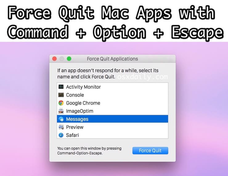 How To Force And Close An App On Mac